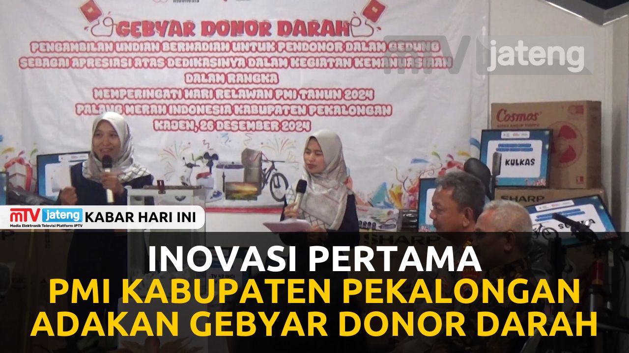 Inovasi Pertama, PMI Kabupaten Pekalongan Adakan Gebyar Donor Darah