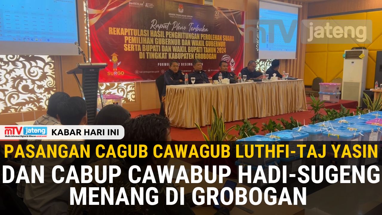 Pasangan Cagub Cawagub Luthfi-Taj Yasin Dan Cabup Cawabup Hadi-Sugeng Menang Di Grobogan