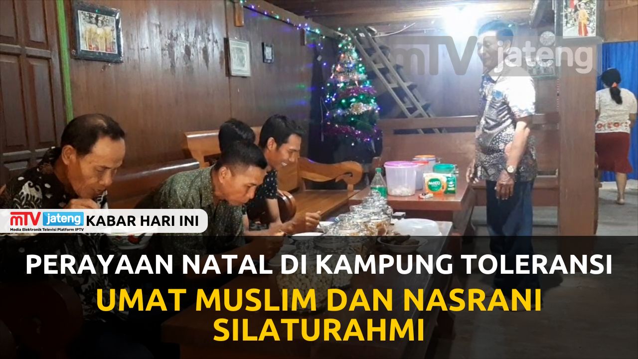 Perayaan Natal di Kampung Toleransi, Umat Muslim dan Nasrani Silaturahmi