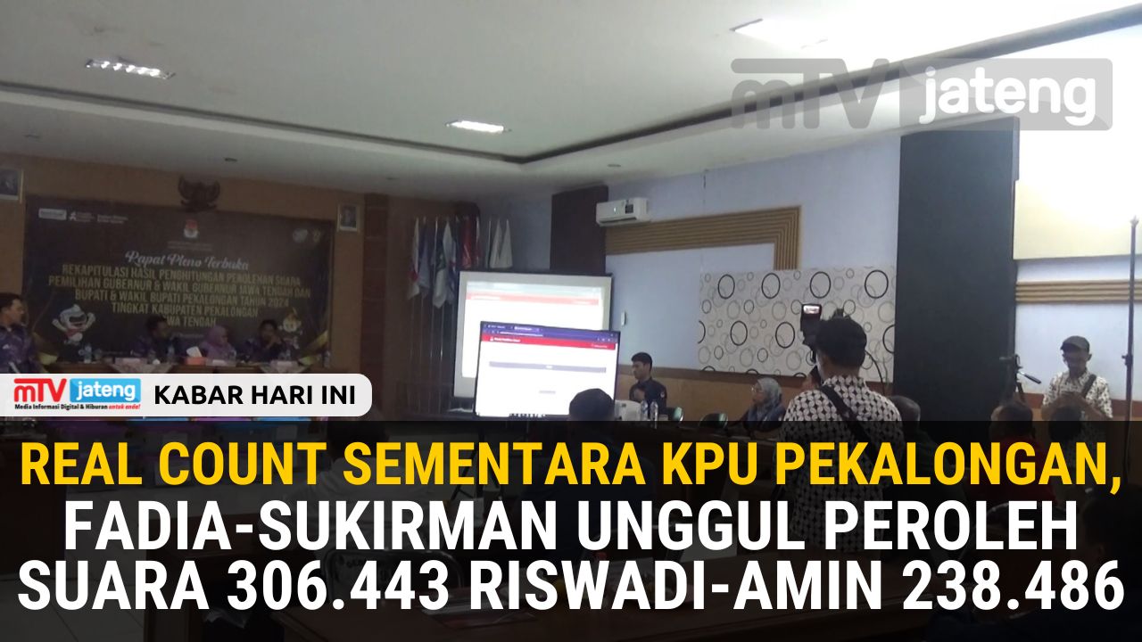 Real Count Sementara Kpu Pekalongan, Fadia-Sukirman Unggul Peroleh Suara 306.443 Riswadi-Amin 238.486