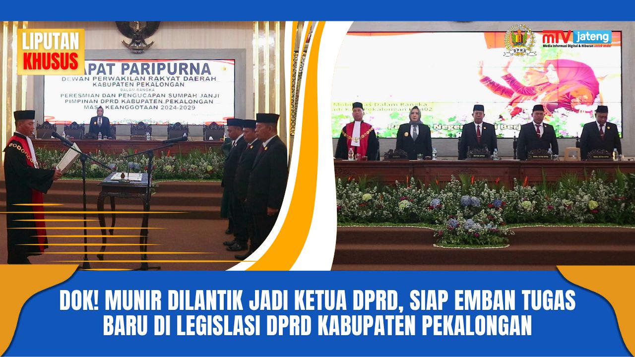 Dok! Munir dilantik jadi ketua DPRD, siap emban tugas baru di legislasi DPRD Kabupaten Pekalongan