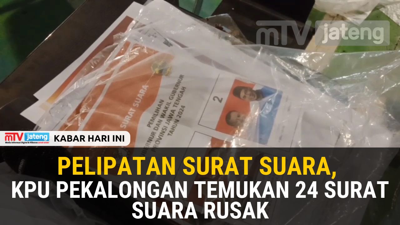 Pelipatan Surat Suara, KPU Pekalongan Temukan 24 Surat Suara Rusak