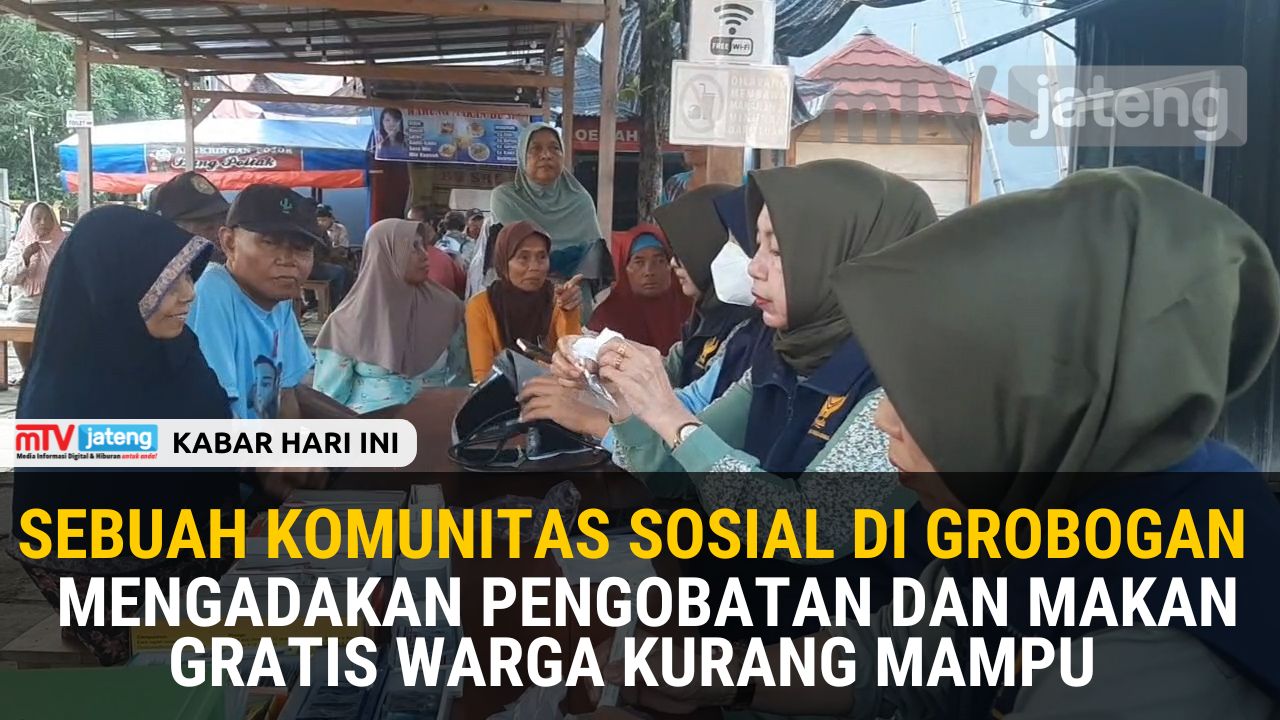 Sebuah Komunitas Sosial di Grobogan Mengadakan Pengobatan dan Makan Gratis Warga Kurang Mampu