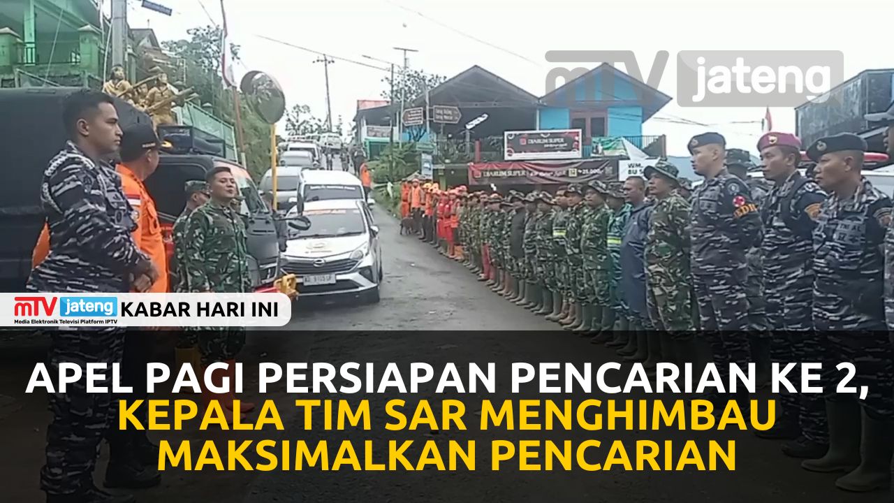 Apel Pagi Persiapan Pencarian Ke-2, Kepala Tim SAR Menghimbau Maksimalkan Pencarian